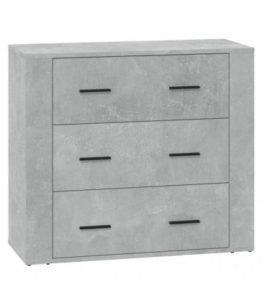 vidaXL Sideboards 3 pcs Concrete Grey Engineered Wood