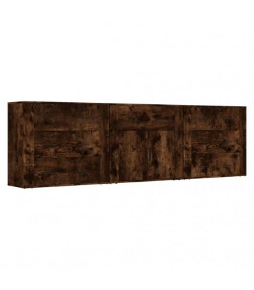 vidaXL Sideboards 3 pcs Smoked Oak Engineered Wood