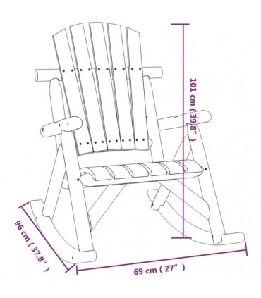 vidaXL 3 Piece Garden Lounge Set Solid Wood Spruce