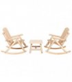 vidaXL 3 Piece Garden Lounge Set Solid Wood Spruce