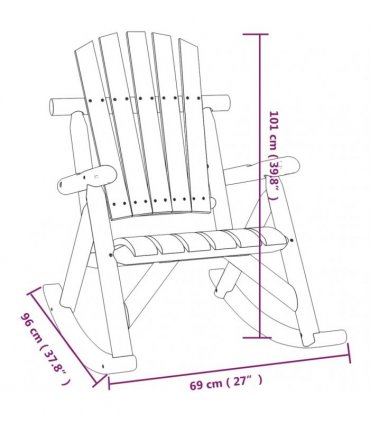 vidaXL 3 Piece Garden Lounge Set Solid Wood Spruce