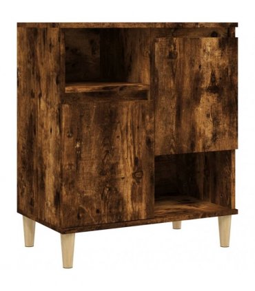 vidaXL Sideboards 2 pcs Smoked Oak 60x35x70 cm Engineered Wood