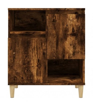 vidaXL Sideboards 2 pcs Smoked Oak 60x35x70 cm Engineered Wood