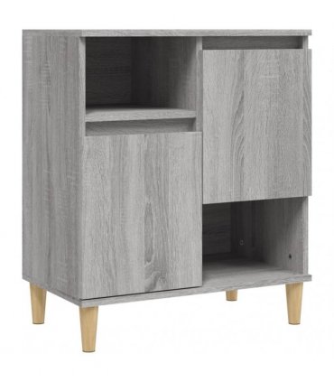 vidaXL Sideboards 2 pcs Grey Sonoma 60x35x70 cm Engineered Wood