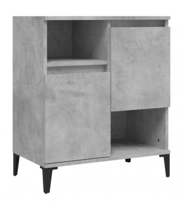 vidaXL Sideboards 2 pcs Concrete Grey 60x35x70 cm Engineered Wood