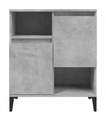 vidaXL Sideboards 2 pcs Concrete Grey 60x35x70 cm Engineered Wood