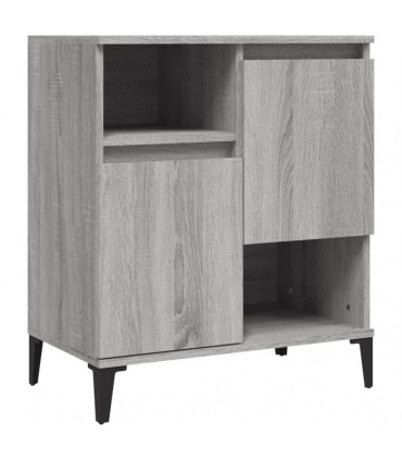vidaXL Sideboards 2 pcs Grey Sonoma 60x35x70 cm Engineered Wood
