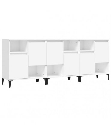 vidaXL Sideboards 3 pcs White 60x35x70 cm Engineered Wood