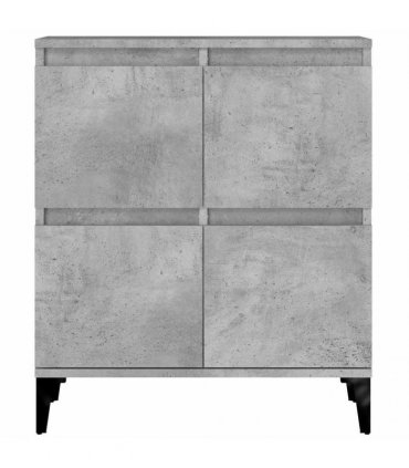 vidaXL Sideboards 2 pcs Concrete Grey 60x35x70 cm Engineered Wood
