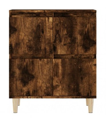 vidaXL Sideboards 3 pcs Smoked Oak 60x35x70 cm Engineered Wood