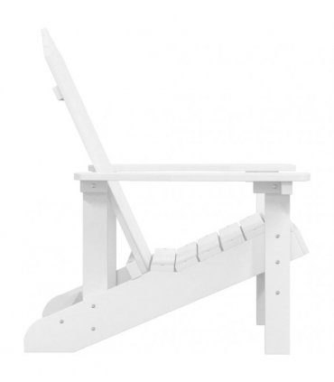 vidaXL Garden Adirondack Chair HDPE White