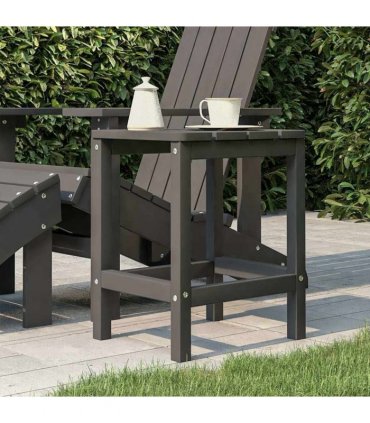 vidaXL Garden Adirondack Table Anthracite 38x38x46 cm HDPE