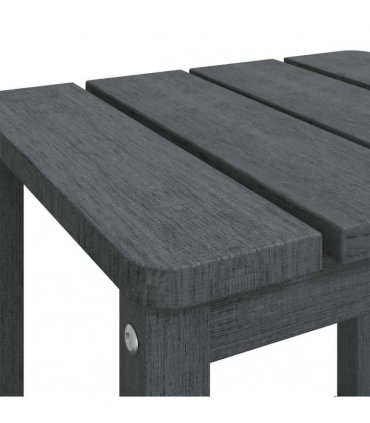 vidaXL Garden Adirondack Table Anthracite 38x38x46 cm HDPE