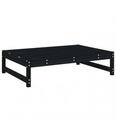 vidaXL 5 Piece Garden Lounge Set Black Solid Wood Pine