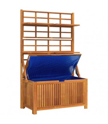 vidaXL Storage Box with Trellis 99x50x160 cm Solid Wood Acacia
