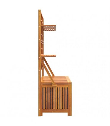 vidaXL Storage Box with Trellis 99x50x160 cm Solid Wood Acacia