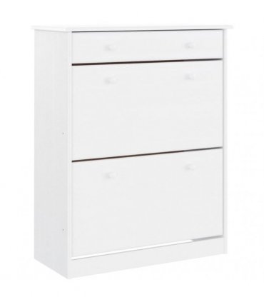vidaXL Highboard "ALTA" White 77x35x188cm Solid Wood Pine