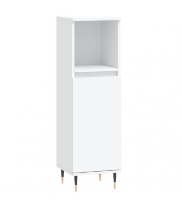 vidaXL 3 Piece Bathroom Cabinet Set White Engineered Wood