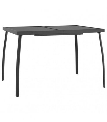 vidaXL 5 Piece Garden Dining Set Anthracite Steel