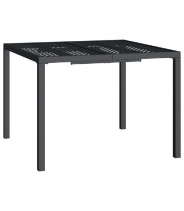 vidaXL 3 Piece Garden Dining Set Anthracite Steel