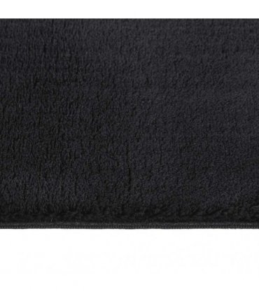 vidaXL Washable Rug Soft Shaggy Black 160x230 cm Anti Slip