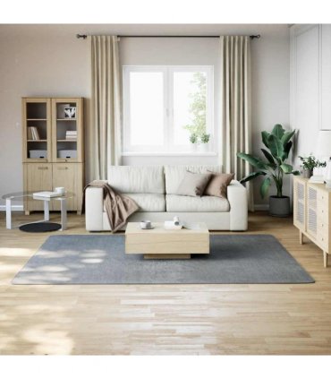 vidaXL Washable Rug Soft Shaggy Grey 160x230 cm Anti Slip