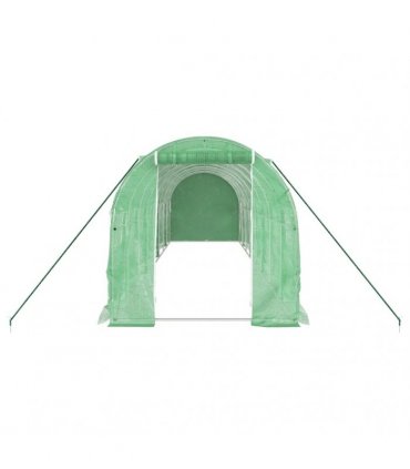 vidaXL Greenhouse with Steel Frame Green 16 m² 8x2x2 m