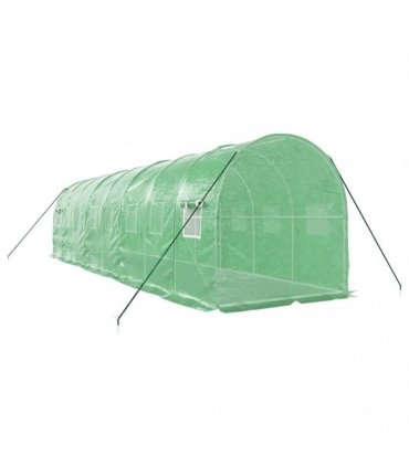 vidaXL Greenhouse with Steel Frame Green 16 m² 8x2x2 m