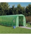 vidaXL Greenhouse with Steel Frame Green 24 m² 12x2x2 m