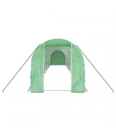 vidaXL Greenhouse with Steel Frame Green 24 m² 12x2x2 m