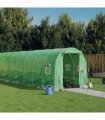 vidaXL Greenhouse with Steel Frame Green 36 m² 18x2x2 m
