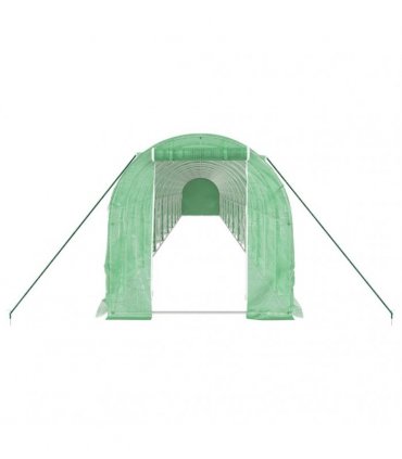 vidaXL Greenhouse with Steel Frame Green 36 m² 18x2x2 m