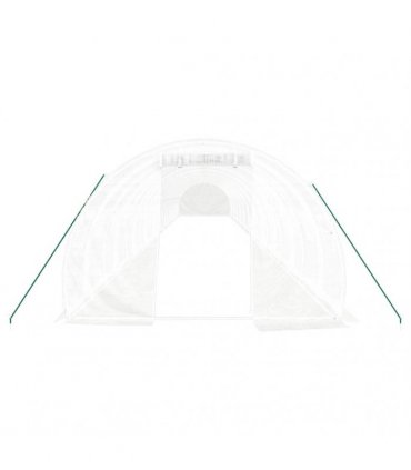 vidaXL Greenhouse with Steel Frame White 66 m² 22x3x2 m