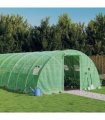 vidaXL Greenhouse with Steel Frame Green 40 m² 10x4x2 m