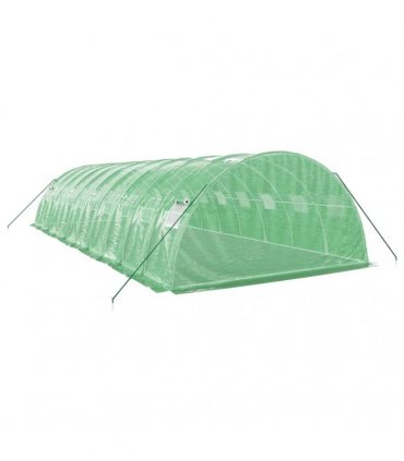 vidaXL Greenhouse with Steel Frame Green 40 m² 10x4x2 m