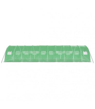 vidaXL Greenhouse with Steel Frame Green 40 m² 10x4x2 m