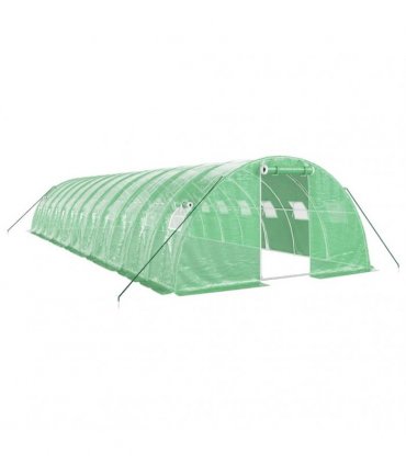 vidaXL Greenhouse with Steel Frame Green 48 m² 12x4x2 m