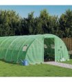 vidaXL Greenhouse with Steel Frame Green 72 m² 18x4x2 m