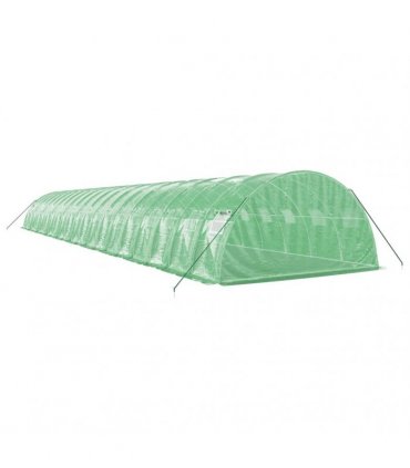 vidaXL Greenhouse with Steel Frame Green 80 m² 20x4x2 m