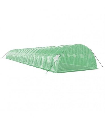 vidaXL Greenhouse with Steel Frame Green 88 m² 22x4x2 m