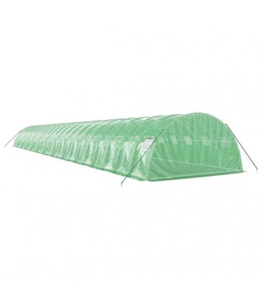 vidaXL Greenhouse with Steel Frame Green 96 m² 24x4x2 m