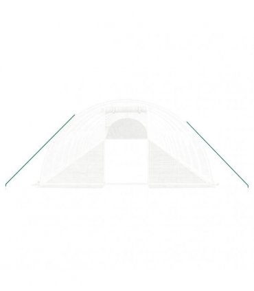 vidaXL Greenhouse with Steel Frame White 80 m² 20x4x2 m