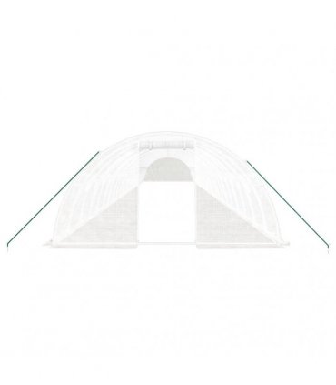 vidaXL Greenhouse with Steel Frame White 96 m² 24x4x2 m