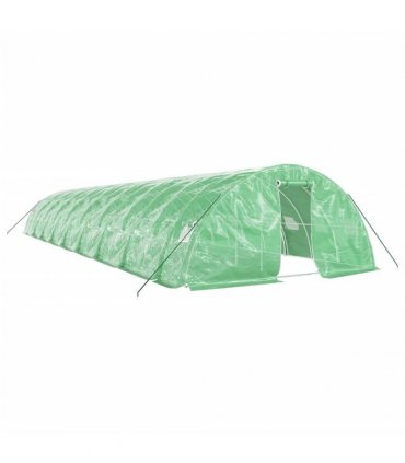 vidaXL Greenhouse with Steel Frame Green 90 m² 18x5x2,3 m