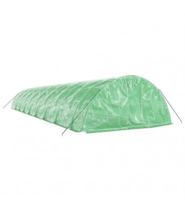 vidaXL Greenhouse with Steel Frame Green 90 m² 18x5x2,3 m