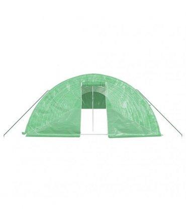 vidaXL Greenhouse with Steel Frame Green 90 m² 18x5x2,3 m