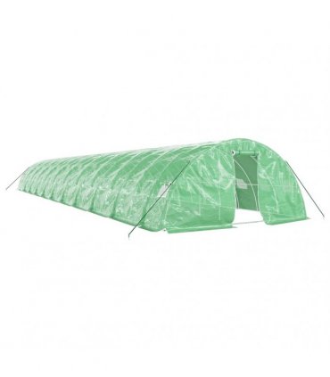vidaXL Greenhouse with Steel Frame Green 110 m² 22x5x2,3 m