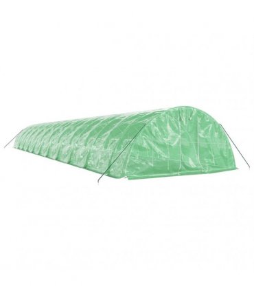 vidaXL Greenhouse with Steel Frame Green 110 m² 22x5x2,3 m