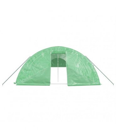 vidaXL Greenhouse with Steel Frame Green 110 m² 22x5x2,3 m