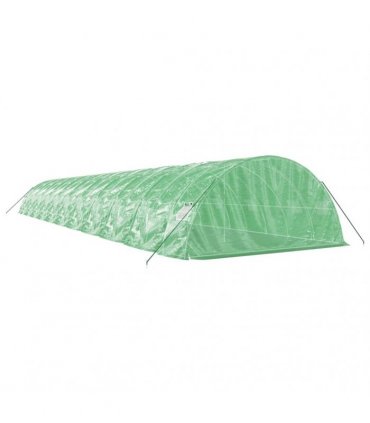 vidaXL Greenhouse with Steel Frame Green 110 m² 22x5x2,3 m